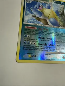 Pokemon TCG Blastoise Reverse Holo Card LV. 60 2/127 Platinum - Image 2