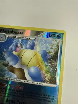 Pokemon TCG Blastoise Reverse Holo Card LV. 60 2/127 Platinum - Image 4
