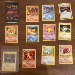 Pokemon Rocket First Edition RARE 2000s Card Bundle Opened Pack WOTC 21g - Image 2