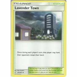 POKEMON CARD LAVENDER TOWN 147/181 STADIUM TRAINER POKEMON TCG CCG - Image 1