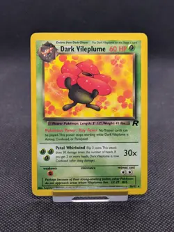 Dark Vileplume 30/82 Non Holo Team Rocket Set Rare Pokemon Card WOTC NM - Image 1