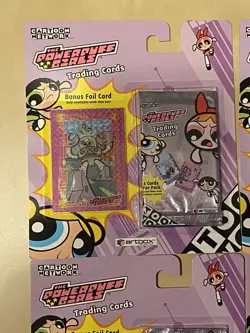 Lot Of 4 2000 The Powerpuff Girls 2 Booster Packs & Promo Holo Card - Image 2