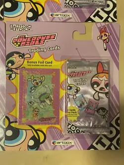 Lot Of 4 2000 The Powerpuff Girls 2 Booster Packs & Promo Holo Card - Image 4