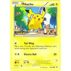 POKEMON CARD PIKACHU 20/108 NO 025 MOUSE POKEMON TCG CCG - Image 1