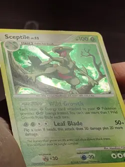 2008 Sceptile lv.52 8/106 Great Encounters Holo Rare Pokemon Card - Image 3