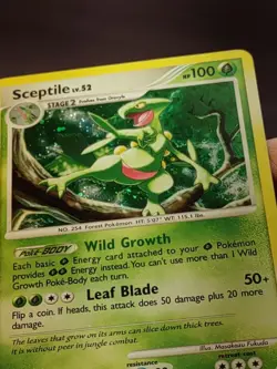 2008 Sceptile lv.52 8/106 Great Encounters Holo Rare Pokemon Card - Image 4