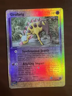 GIRAFARIG Reverse Holo 16/97 RARE Pokemon TCG Card 2003 Ex Dragon E-Reader LP - Image 2