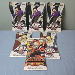 My Hero Academia Card Game S5 Undaunted Raid LOT of (5) Plus Bonus 2021 Booster - Image 1