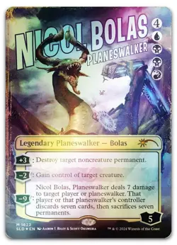 Nicol Bolas, Planeswalker (Rainbow Foil) #1622 NM Secret Lair Drop SLD Magic MTG - Image 1