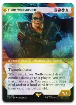 Eivor, Wolf-Kissed (Showcase) (Textured Foil) #270 NM Assassin's Creed Magic MTG - Image 1