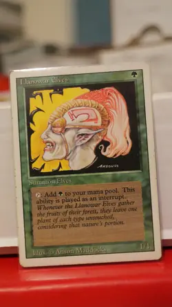 Llanowar Elves - Revised (3ED) 1994 - MTG Magic the Gathering - Common - Image 1
