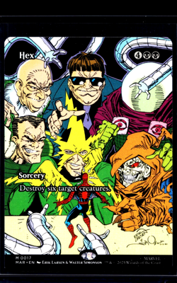 2025 MTG Magic The Gathering MAR Spider Man Marvel Eternal Borderless #17 Hex - Image 1