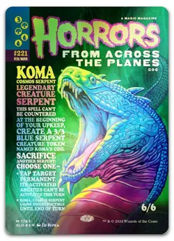 Koma, Cosmos Serpent (Rainbow Foil) #1765 (NM) Secret Lair Drop SLD Magic MTG - Image 1