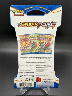 1x Pokemon TCG: XY BREAKpoint Sleeved Booster Pack - Gold Greninja Art 820650800702 - Image 2