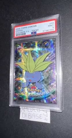 PSA 9 TOPPS CHROME ODDISH FOIL #43 TEKNO POKEMON T.V. ENGLISH 2000! - Image 4