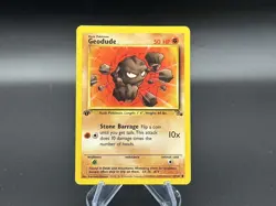 Pokemon 1st Edition Geodude 47/62 Fossil LP-EXC BUY 2 CARDS GET 1 FREE!! - Image 1