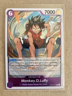 One Piece Pillars of Strength - MONKEY.D.LUFFY #OP03-070 - Foil, Mint - Image 1