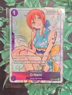 O-Nami OP05-062 SR Full Art Promo One Piece Illustration Box Vol. 1 Sealed NM - Image 1