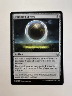 Damping Sphere - MTG Dominaria - NM - Image 1