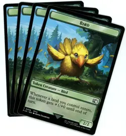 x4 Bird (0016) / Wizard (0014) Double-Sided Token - Final Fantasy - MTG - NM/M - Image 1