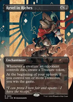 MTG - Revel in Riches - Borderless NM Foil [SLD] - Image 1
