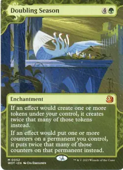 MTG: Wilds of Eldraine: Enchanting Tales: Doubling Season: LP Condition - Image 1