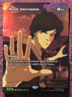 Foil Heroic Intervention Borderless (0043) NM/M- MTG Avatar TLE MINT - Image 1