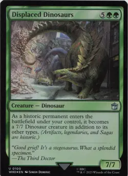 Displaced Dinosaurs - FOIL - U Universes Beyond: Doctor Who 100 - MTG - Image 1