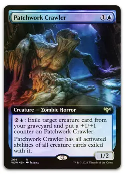 Patchwork Crawler (Extended Art) #364 (Foil) (NM) Crimson Vow VOW Magic MTG - Image 1