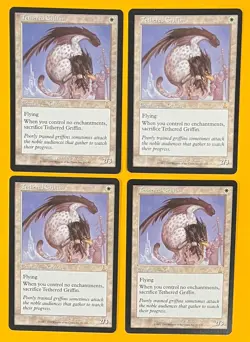 MTG TETHERED GRIFFIN (x4) Urza's Destiny (OldManMTG 010-897) - Image 1