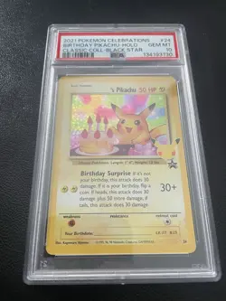 2021 POKEMON CELEBRATIONS CLASSIC COLLECTION #24 BIRTHDAY PIKACHU-HOLO PSA 10 - Image 2