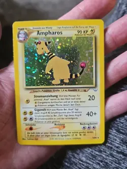 Pokemon TCG Ampharos 1/64 Neo Revelation German Holo Rare NM With Swirl - Image 1