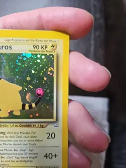Pokemon TCG Ampharos 1/64 Neo Revelation German Holo Rare NM With Swirl - Image 2