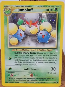 Jumpluff 9/64 Neo Revelation Unlimited Pokemon Card Holo Rare Near Mint - Image 1
