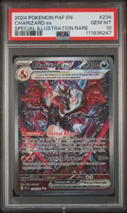 Charizard ex PSA 10 Gem 234/091 Paldean Fates Special Illustration Rare Pokemon - Image 1