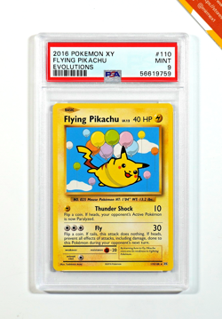 Pokemon PSA 9 Flying Pikachu #110 XY Evolutions 2016 English - Image 1