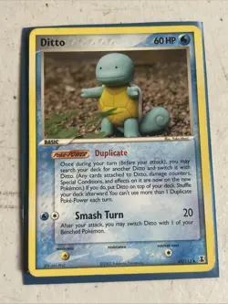 Pokemon TCG Ditto (Squirtle) 40/113 Delta Species MP A - Image 1