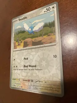 2023 Pokemon Swablu 152/182 Paradox Rift Reverse Holo Common Near Mint TCG - Image 1