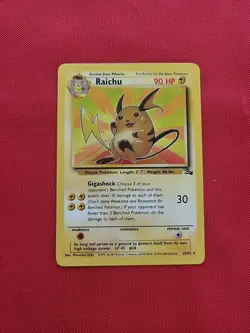 Pokemon: Raichu #29/62 Fossil Non Holo Rare 1999 WOTC Vintage - NM - I29 - Image 1