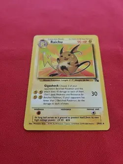 Pokemon: Raichu #29/62 Fossil Non Holo Rare 1999 WOTC Vintage - NM - I29 - Image 3