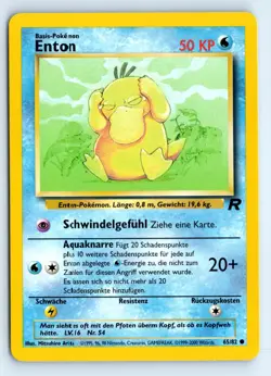 Pokemon Enton #65/82 Team Rocket tcg Common LP - Image 1