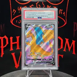 PSA 10 CHARIZARD V #050 2020 POKEMON SWSH BLACK STAR PROMO - Image 1