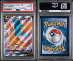 2020 POKEMON SWSH BLACK STAR PROMO #050 CHARIZARD V PSA 10 - Image 3