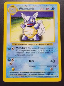 Wartortle 042/102 Base Set (Shadowless) Regular pokemon - Image 1