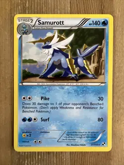 Pokemon TCG Samurott Black and White 31/114 Regular Exclusive LP/MP - Image 1