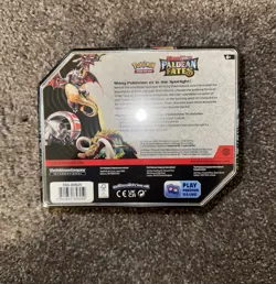 BRAND NEW TIN POKEMON TCG SCARLET & VIOLET PALDEAN FATES SHINY GREAT TUSK EX - Image 2