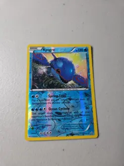 pokemon 2015 primal clash 53/160 kyogre rare reverse holo - Image 1