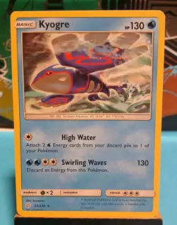 Kyogre 53/236 Sm-Cosmic Eclipse Non Holo Mint Condition Pokemon 2019 - Image 1