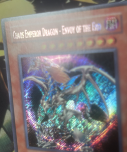 Yugioh: Chaos Emperor Dragon - Envoy Of The End IOC-000 Secret Rare Unlimited LP - Image 3