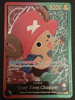 NM EB-02 SP Tony Tony Chopper Leader (08-001) One Piece card game - Image 1
